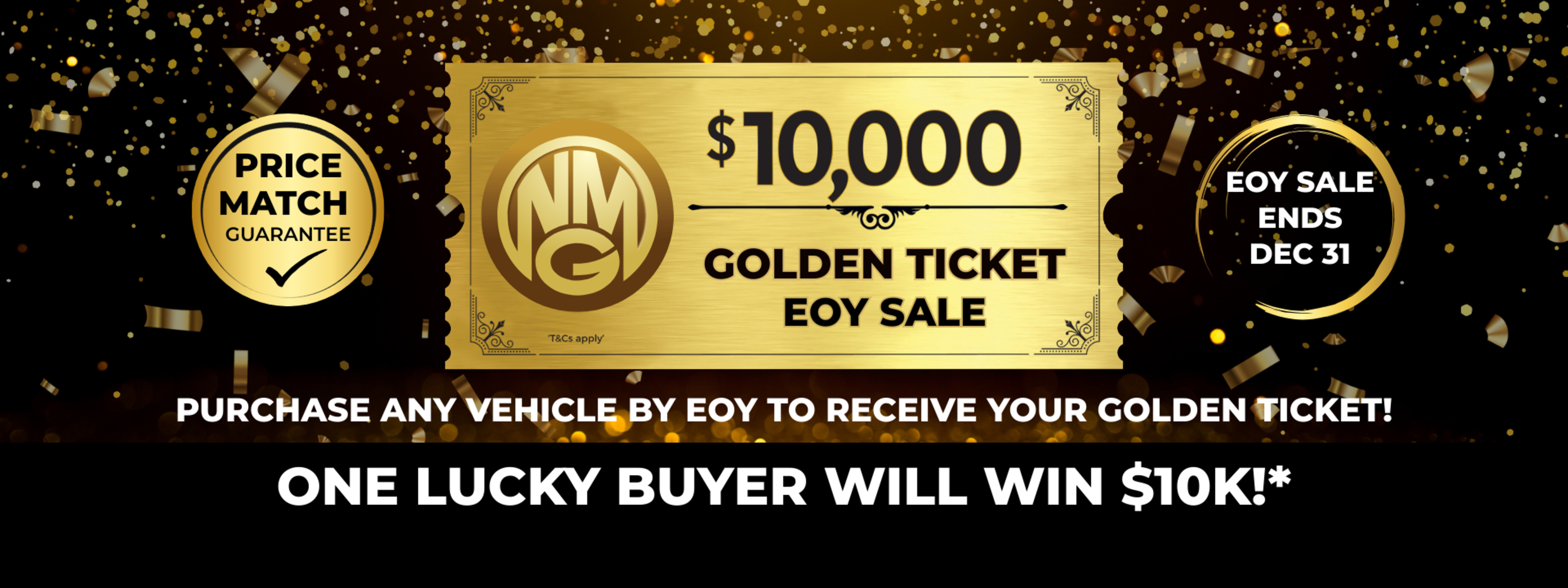 EOY Golden Ticket Sale