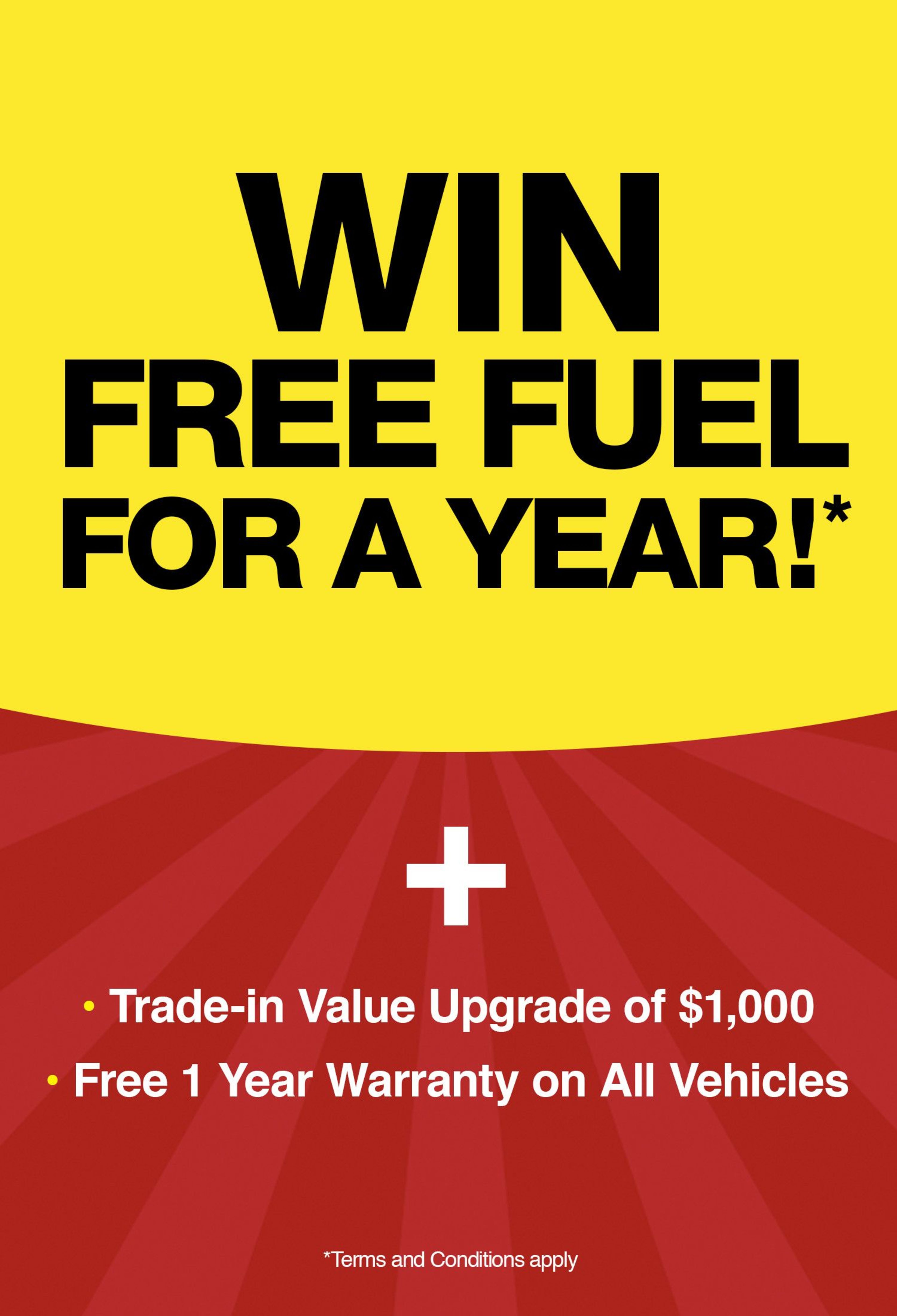 Brisbane used cars Win Free Fuel for A Year!