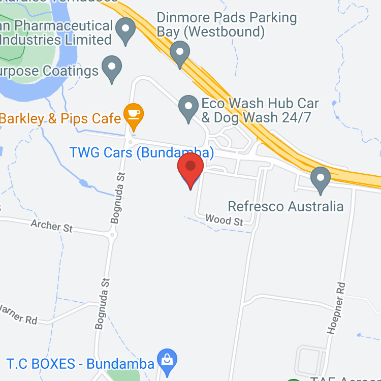 TWG Cars Bundamba map