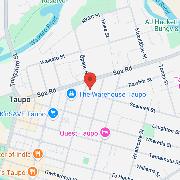 Ingham Chery Taupo map