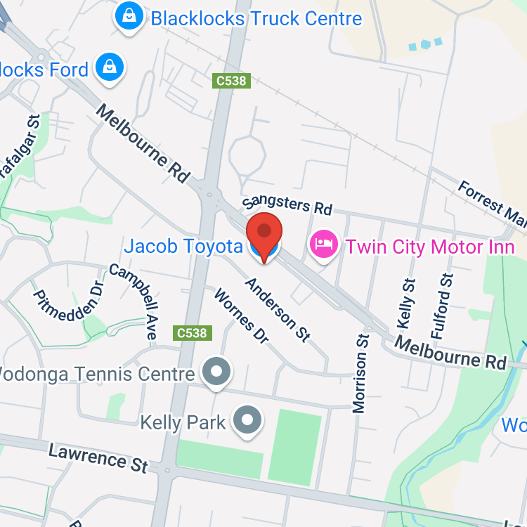 Jacob Toyota - New Sales map