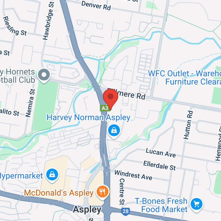 Aspley Mazda map