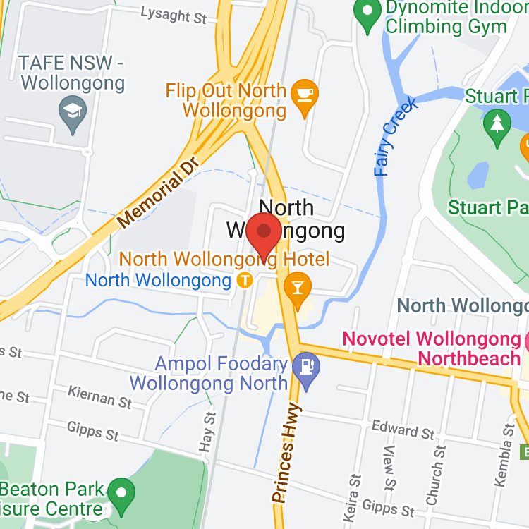 Illawarra Toyota Wollongong map