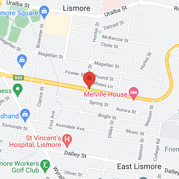 Lismore LDV map