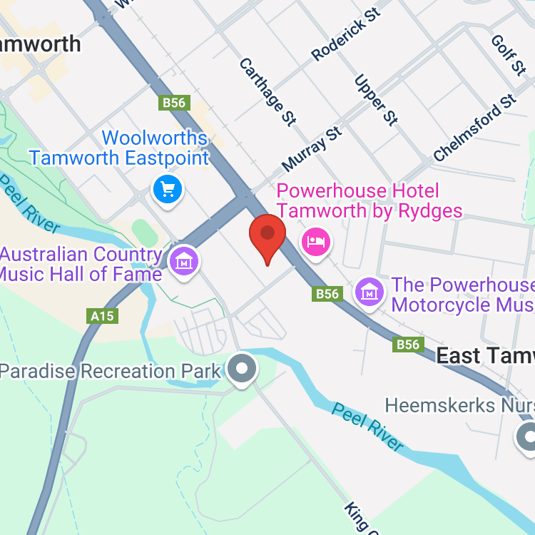 Tamworth City Toyota map