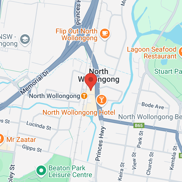 Wollongong Toyota map