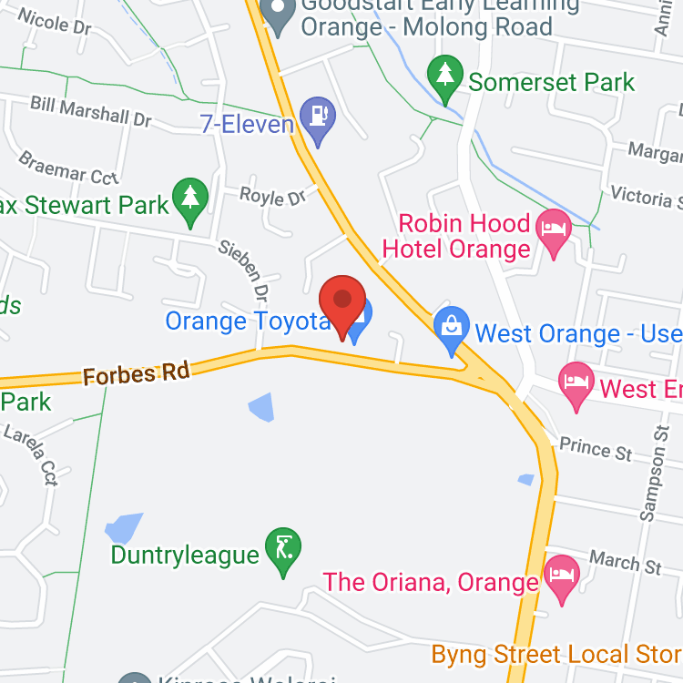 Orange Volkswagen map