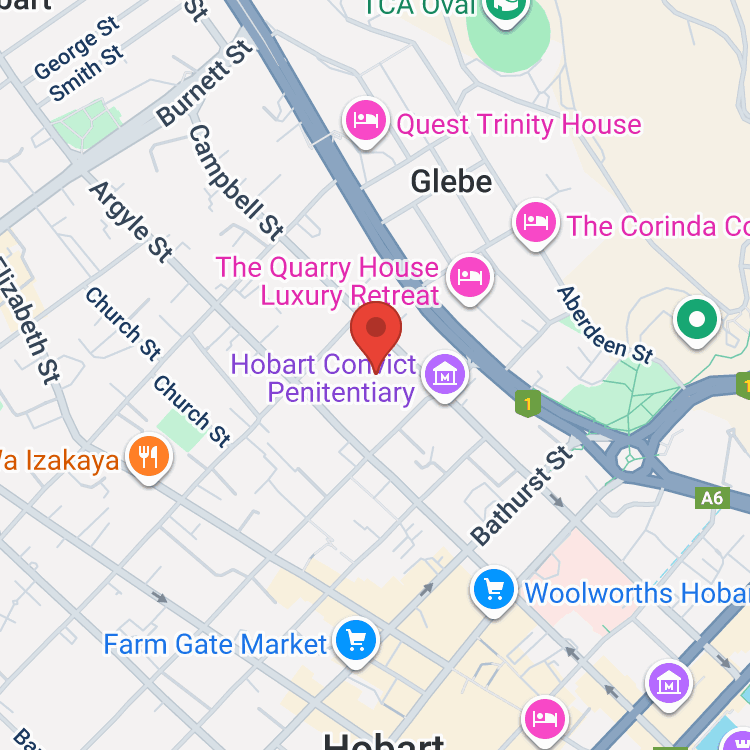 Hobart GWM Service map