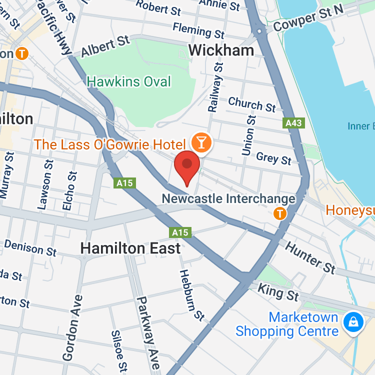 Newcastle BMW map