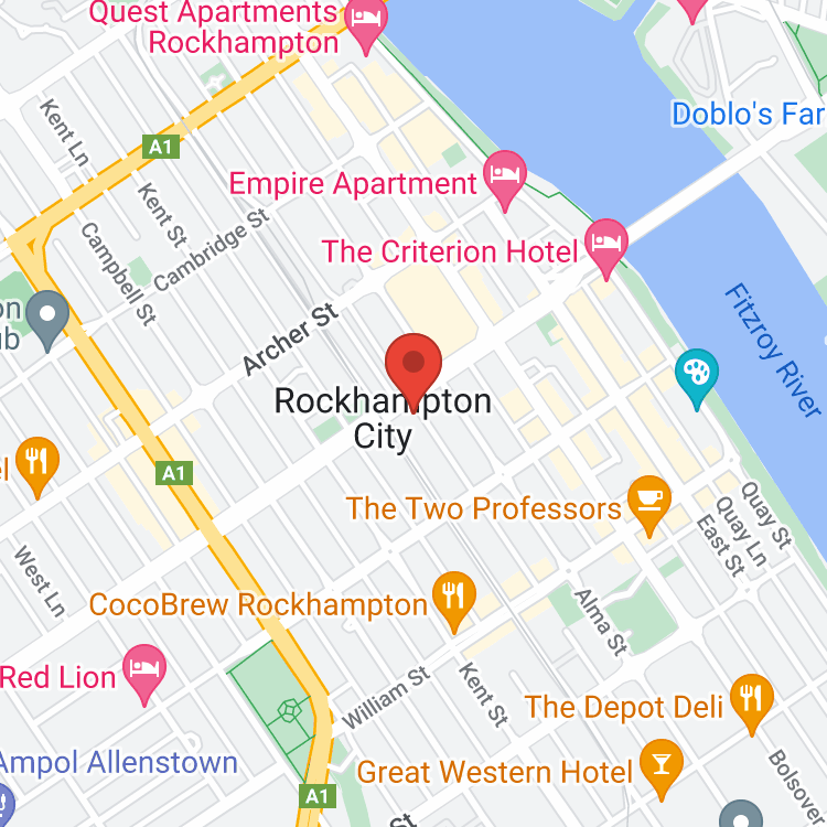 Rockhampton Land Rover map