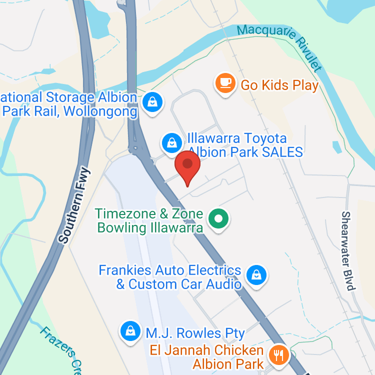 Illawarra Toyota (Albion Park) - Service map