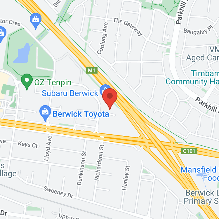 Berwick Mazda - Service map