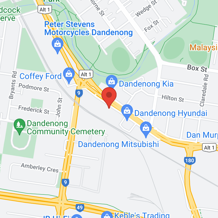 Dandenong MG map