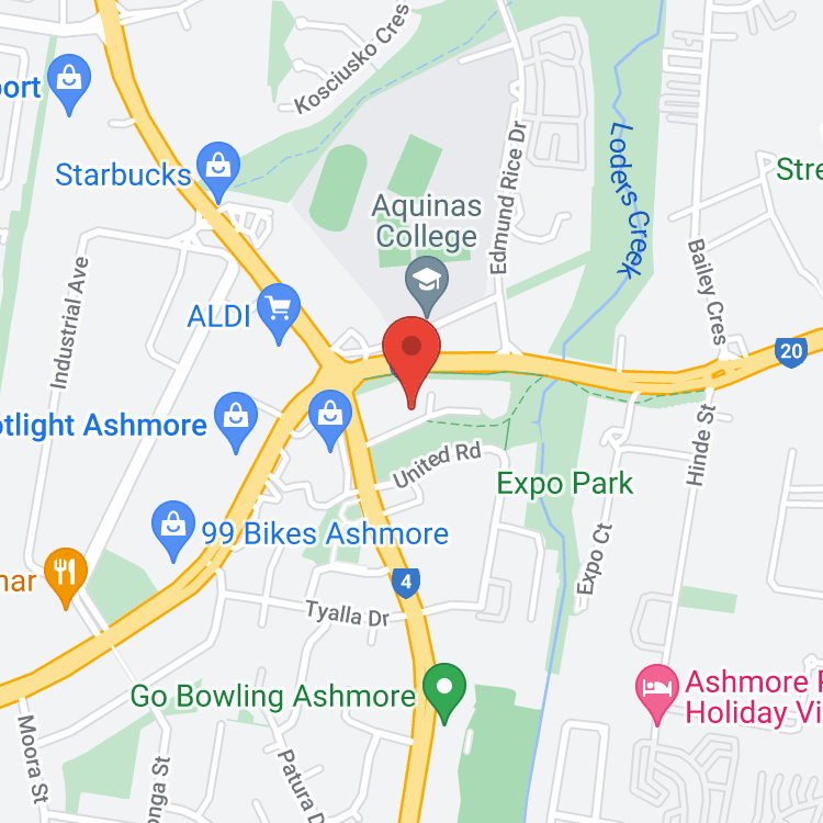 Gold Coast Car Warehouse map