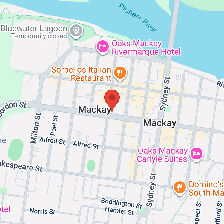 Mackay Mitsubishi map