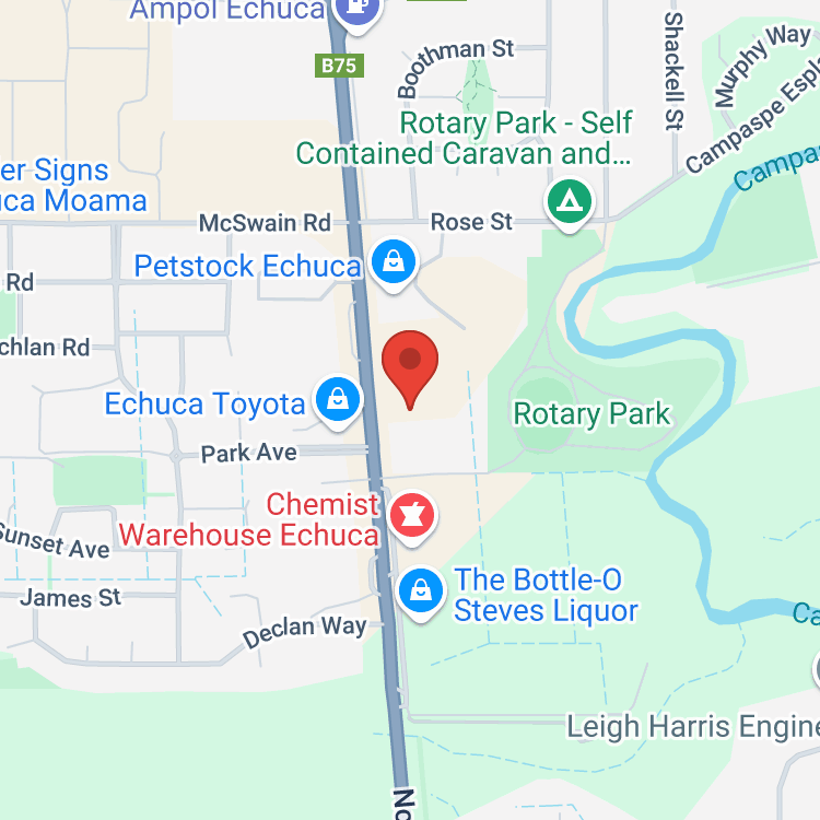 Echuca Isuzu UTE - Sales map