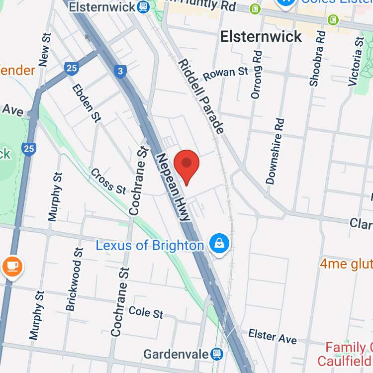 Brighton Auto map