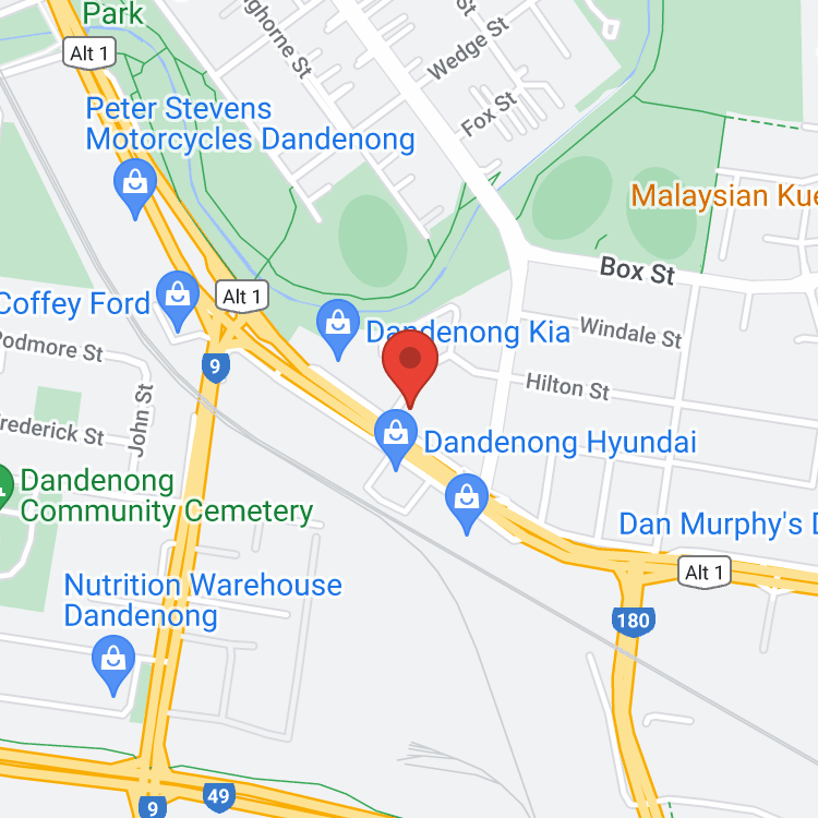 Dandenong Kia map