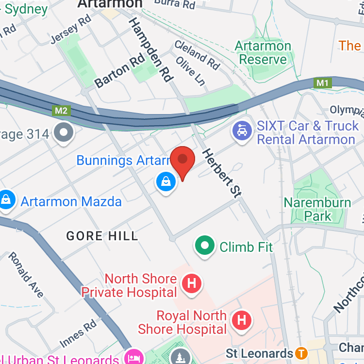 Service & Parts Centre map