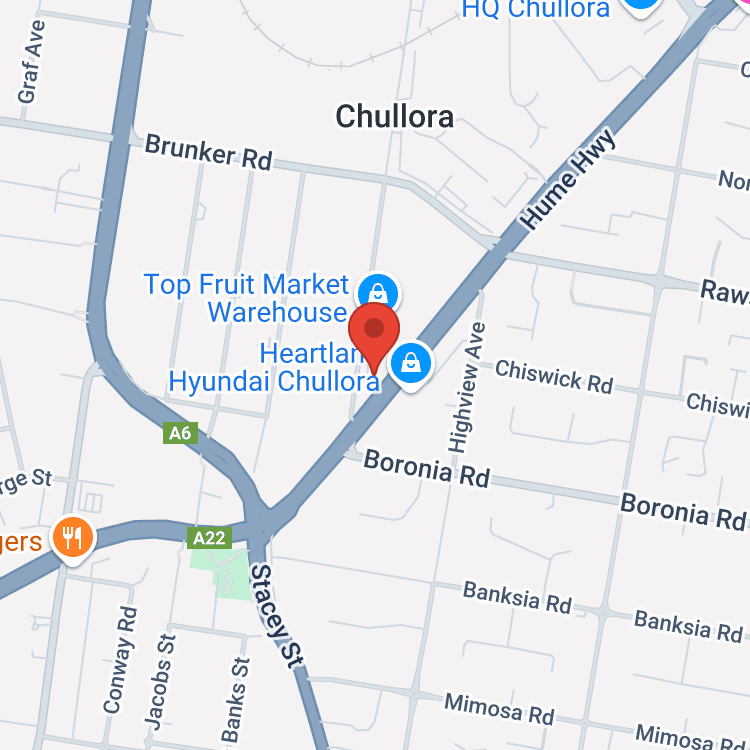 Heartland KGM Chullora map