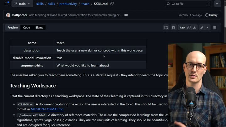 Learn Anything With My /teach Skill