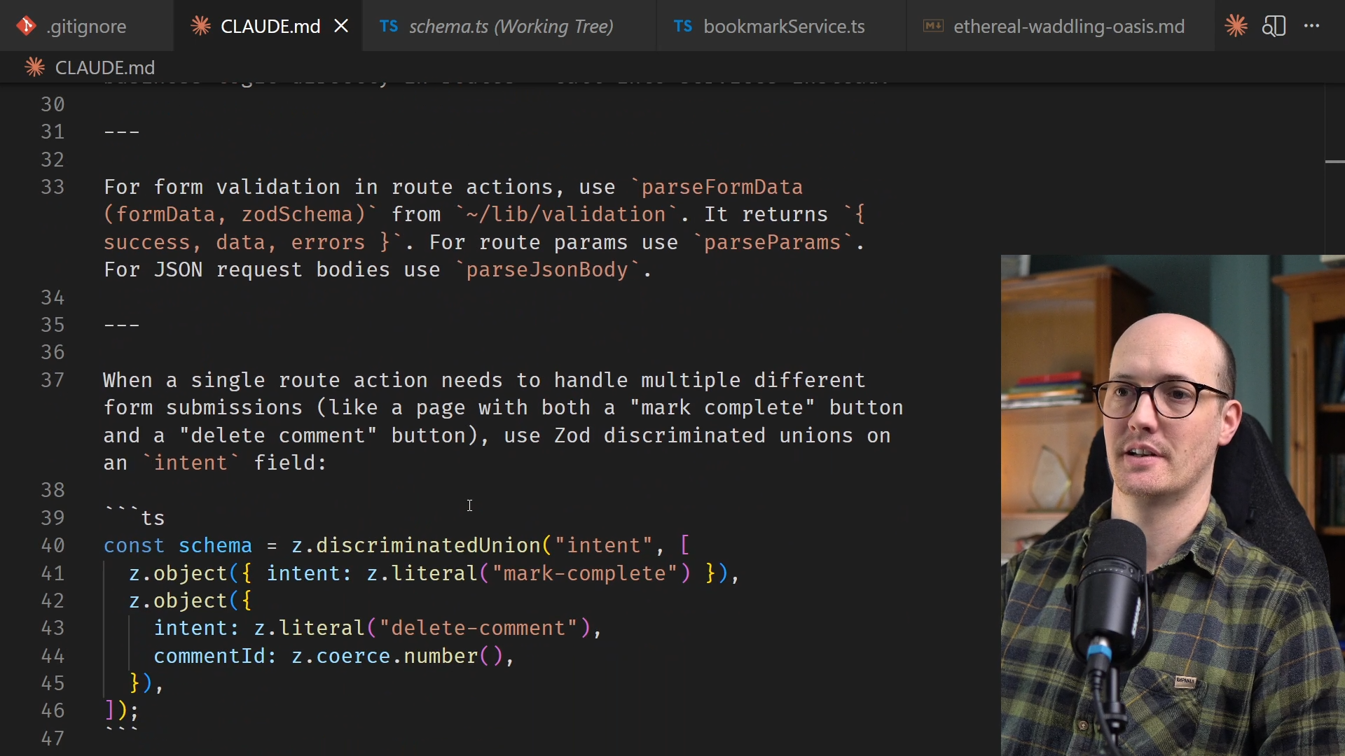 CLAUDE.md file with lots of lines in