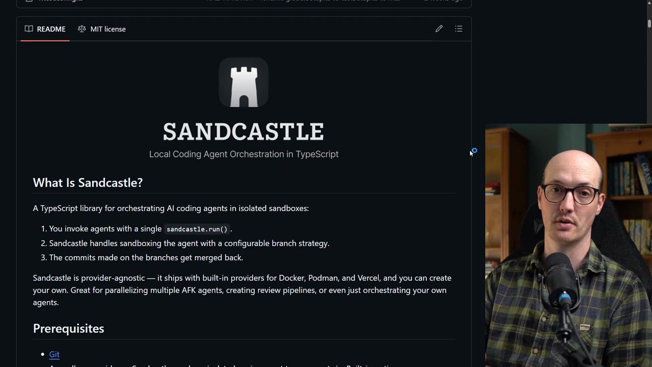 Sandcastle tool showing interactive.ts file