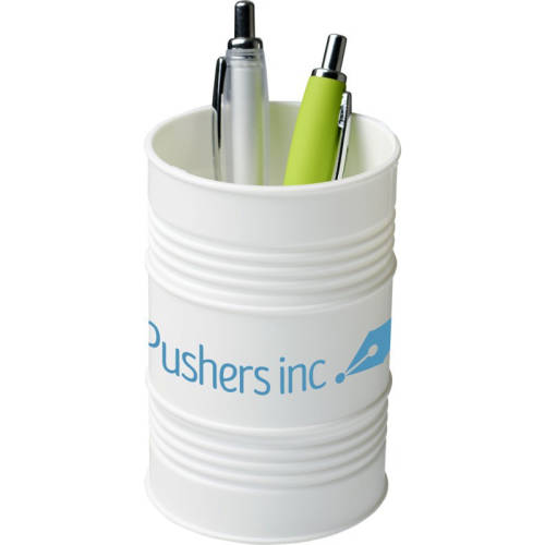 Oil Drum Pen Pots in White