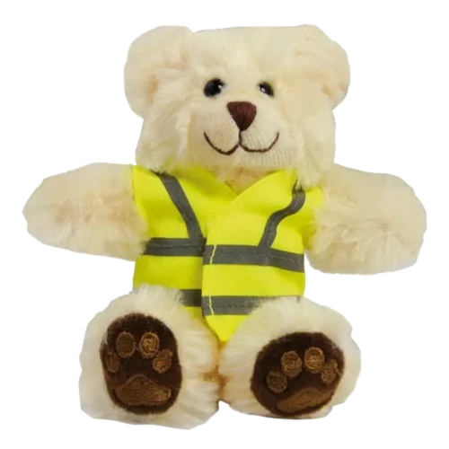 Promotional 5 Inch Reflective Jacket Bears for Childrens Merchandise