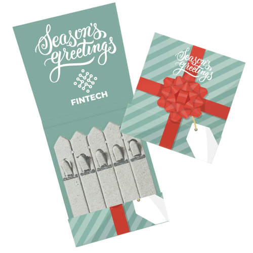 Promotional 5 Stick Seed Packs Printed with a Christmas Design by Total Merchandise