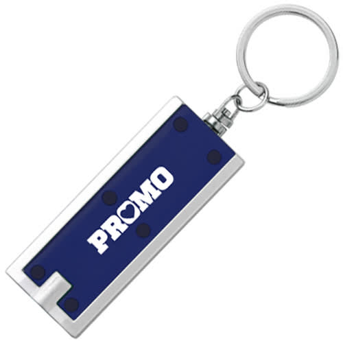 Promotional LED Keyholder Lights with a custom printed logo from Total Merchandise