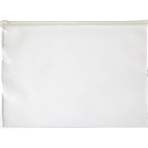 Custom branded A4 Transparent PVC Document Bags in clear from Total Merchandise
