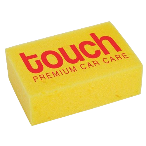 Branded Sponges in yellow with a company logo printed to 1 side from Total Merchandise