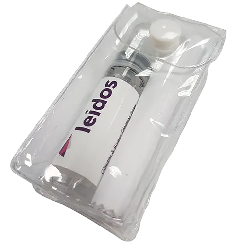 Promotional Screen Cleaning Spray with White Cleaning Cloth in a Branded Set by Total Merchandise