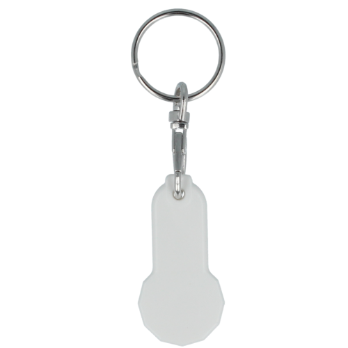 Promotional 12 Sided Trolley Coin Stick Keyrings for Events