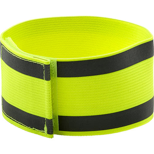 Promotional Reflective Armbands in bright yellow from Total Merchandise