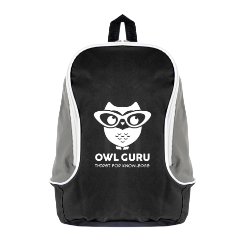 Black Branded Rucksacks for Marketing Campaigns