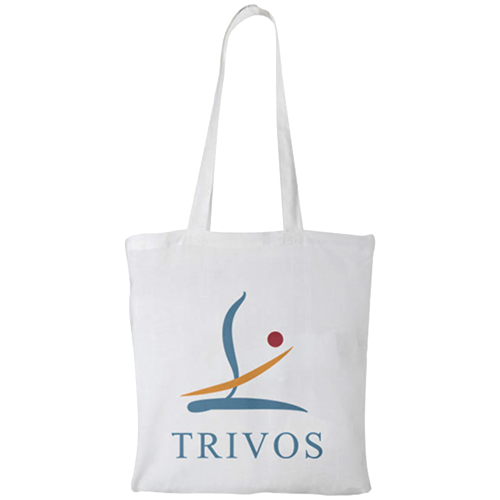 White Company Logo Printed Cotton Bags For Events