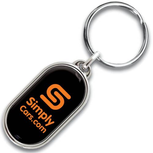 Promotional Domed Capsule Keyrings for giveaways