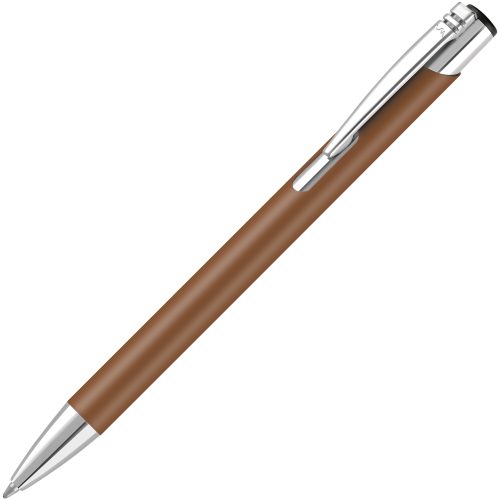 Custom Printed Mood® Soft Feel Metal Ballpens in Brown from Total Merchandise