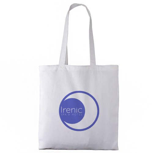 Promotional 8oz White Canvas Tote Bag with a logo printed to one side from Total Merchandise