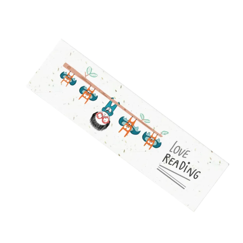 White Eco Seed Branded Bookmarks Printed with Your Logo from Total Merchandise