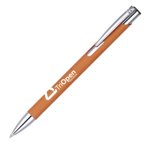 Mole Mate Soft Touch Metal Ballpen in Amber