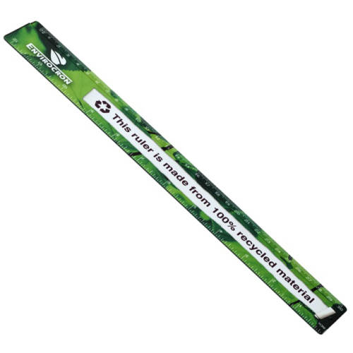 Promotional Recycled Plastic Ruler 30cm with your company logo from Total Merchandise