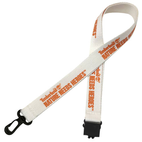 Promotional 20mm Natural Cotton Lanyards with Recyclable Fittings