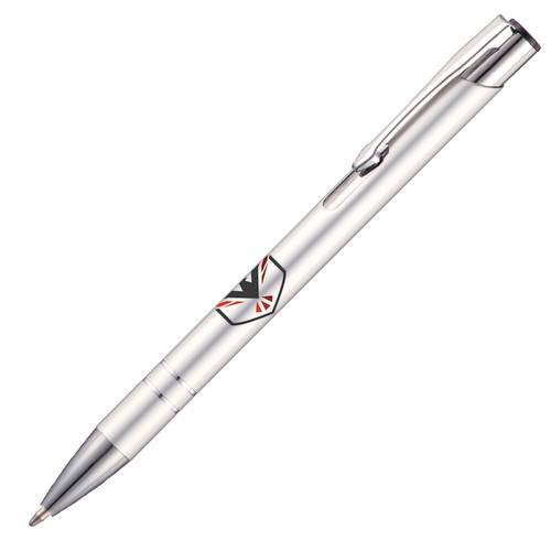 Promotional Beck Metal Ballpens in Silver from Total Merchandise