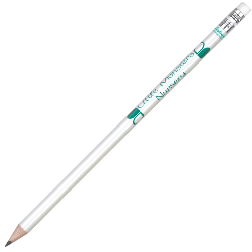 Promotional Argente Antibacterial Pencil in White Printed with your Logo by Total Merchandise