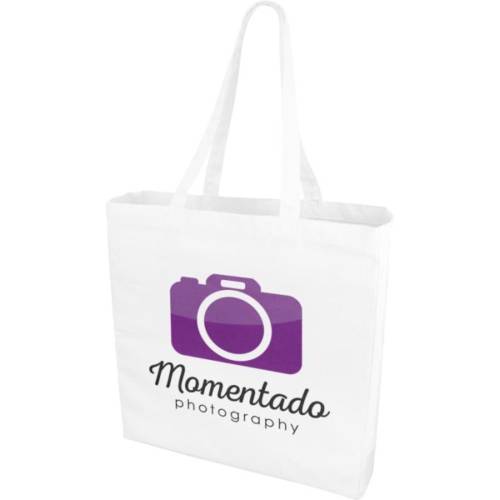 Promotional Odessa Coloured Cotton Tote Bags with a design from Total Merchandise