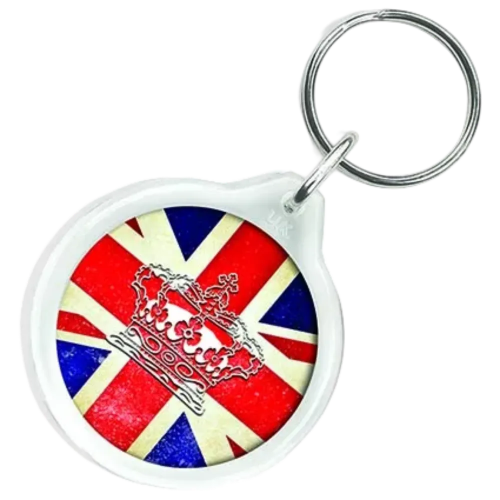 Circle Keyring in Clear