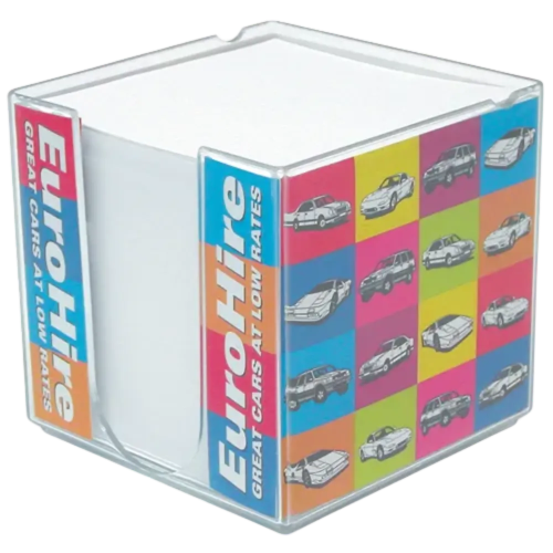 Printed Maxi Insert Block Holder for desktop advertising